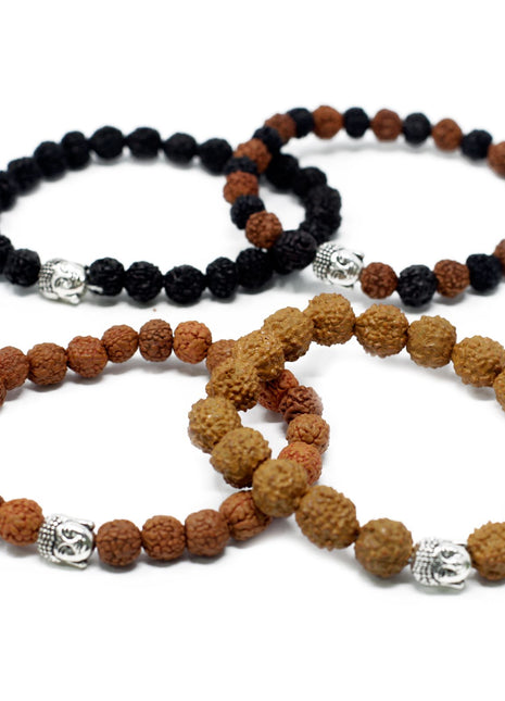 Assorted Rudraksha Buddah Bangles