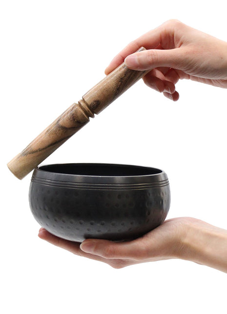 Small Black Beaten Bowl - 14cm