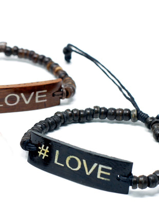 Coco Slogan Bangle - #Love