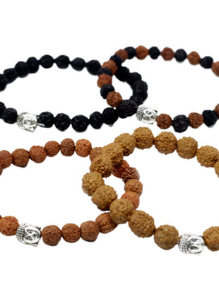Assorted Rudraksha Buddah Bangles
