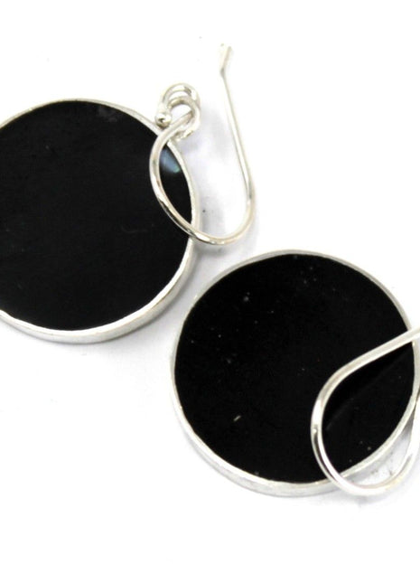 Tree of Life Silver Earrings 15mm - Abalone