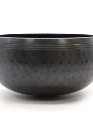 Small Black Beaten Bowl - 14cm
