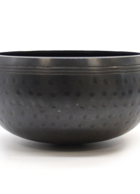 Small Black Beaten Bowl - 14cm