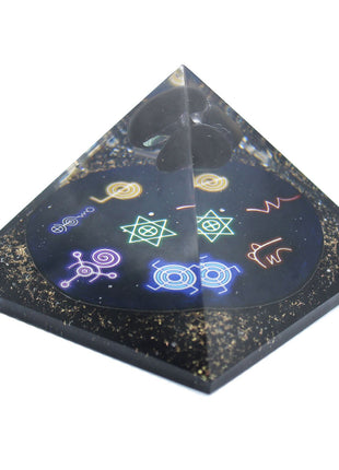 Orgonite Pyramid - Midnight Reiki - 90mm