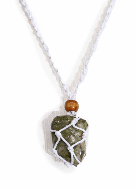 Crystal Gemstone Necklace Cord 45cm/18inch - White