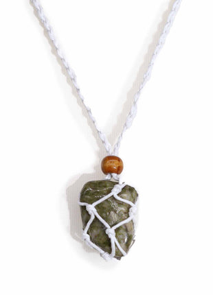 Crystal Gemstone Necklace Cord 45cm/18inch - White