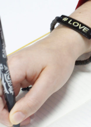 Coco Slogan Bangle - #Love