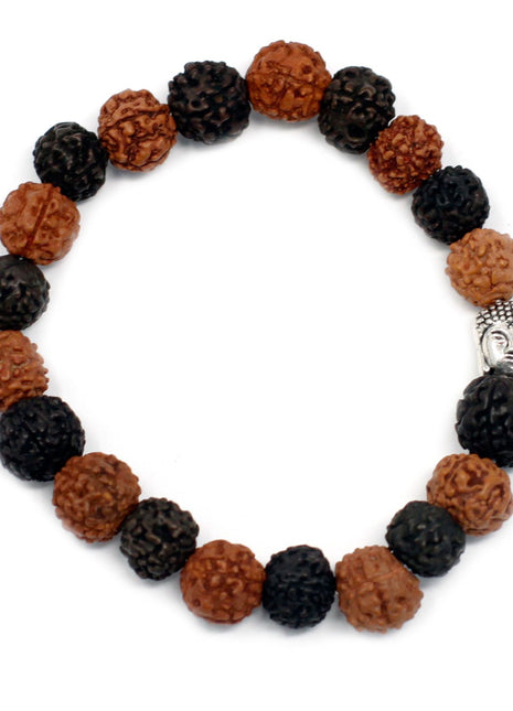 Rudraksha Buddah Bangle Mala - Mix