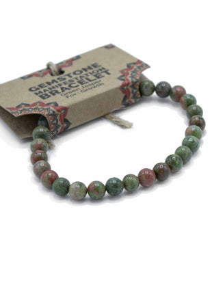 Gemstone Manifestation Bracelet - Green Jasper - Growth