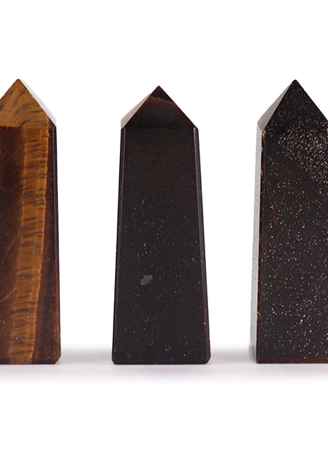 Gemstone Obelisk Points approx 5cm - Tiger Eye