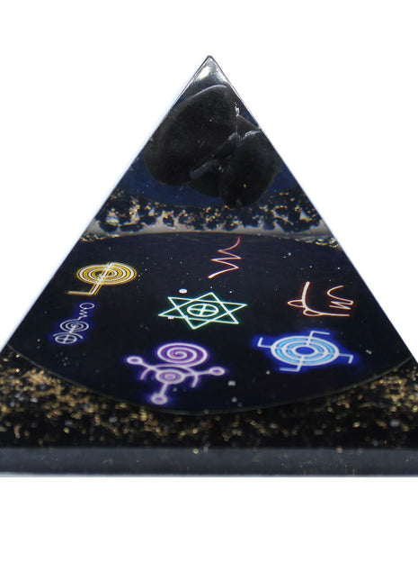 Orgonite Pyramid - Midnight Reiki - 90mm