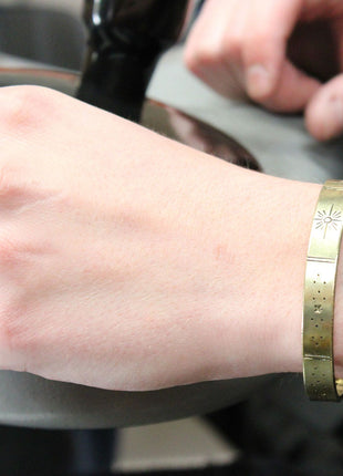 Inspiration Bracelet - Copper Snrise, Galaxy, Stars, Earth