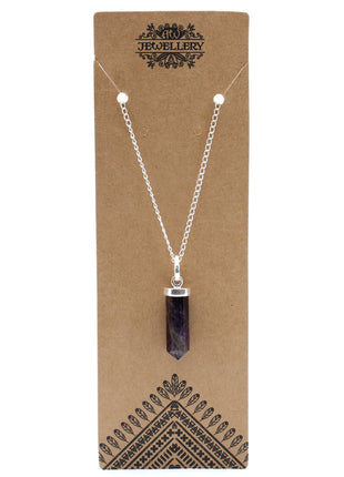 Gemstone Classic Point Pendant - Amethyst