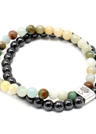 Magnetic Gemstone Bracelet - Amazonite