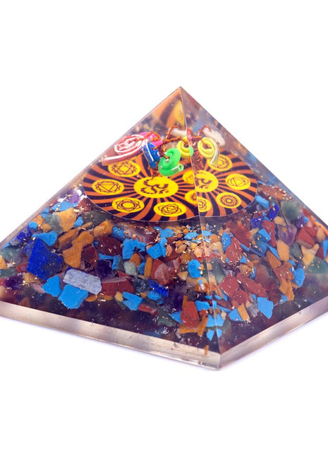 Orgonite Pyramid - Om Chakra - 70 mm