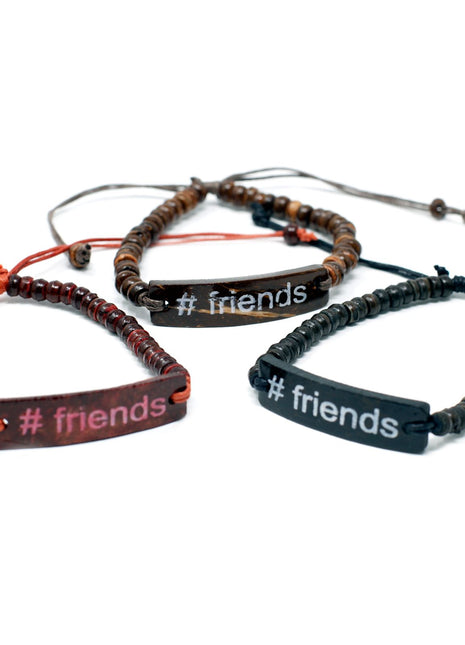 Coco Slogan Bangle - #Friends