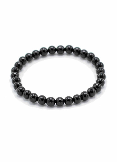 Gemstone Manifestation Bracelet - Black Agate- Protection