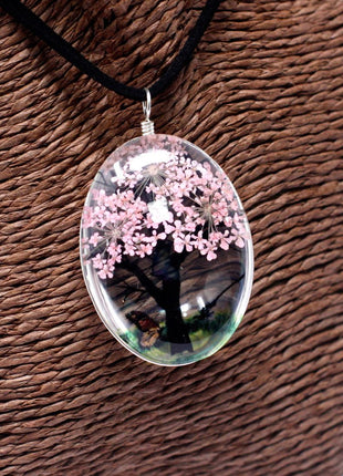 Pressed Flowers - Tree of Life set - Pink