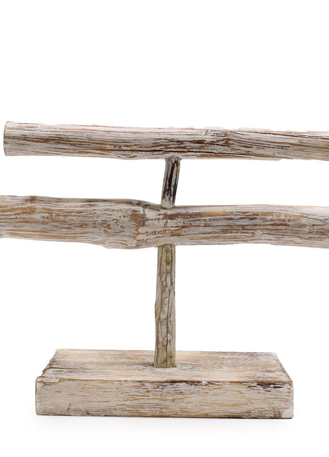 Double Branch Jewllery Stand - Whitewash