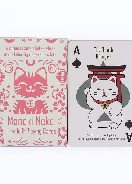 Fortune Cats Playing & Oracle Cards- Maneki Neko Deck