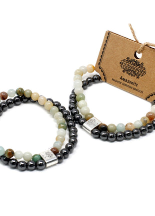 Magnetic Gemstone Bracelet - Amazonite