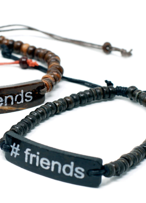 Coco Slogan Bangle - #Friends