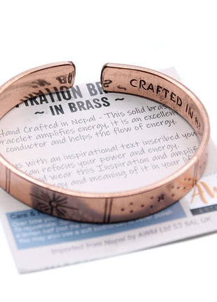 Inspiration Bracelet - Copper Snrise, Galaxy, Stars, Earth