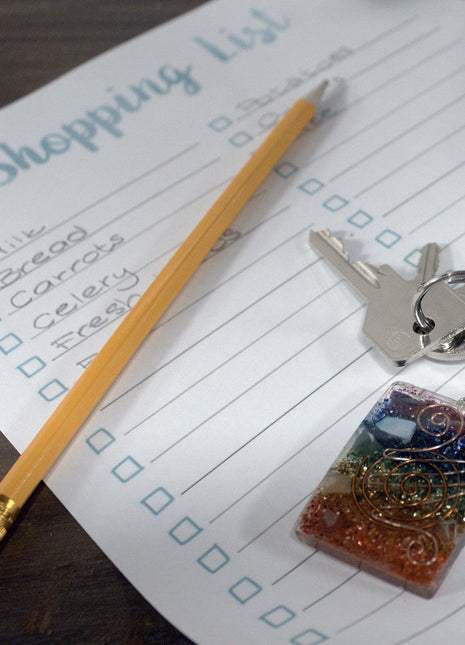 Orgonite Power Keyring - Buddha Seven Chakra