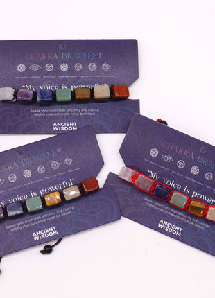 Chakra String Bracelets - Tumble Stones