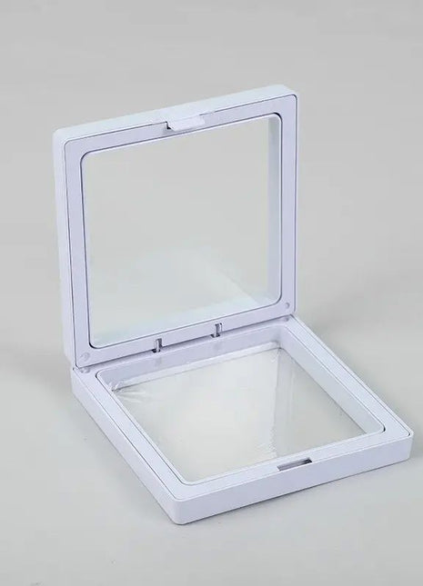 Med 3D Floating Frame Display 9x9cm - White