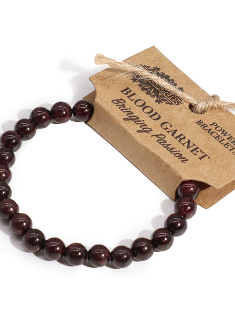 Power Bracelet - Blood Garnet