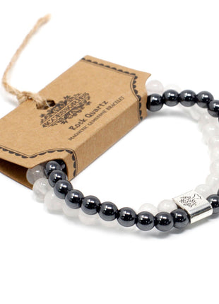 Magnetic Gemstone Bracelet - Rock Quartz