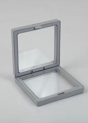 Lrg 3D Floating Frame Display 11x11cm - Grey
