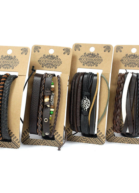 Mens Bracelet Sets - Dark & Handsome (asst)