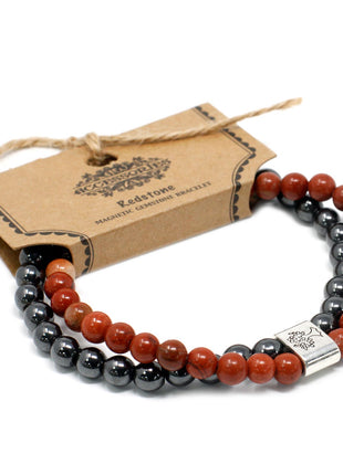 Magnetic Gemstone Bracelet - Redstone