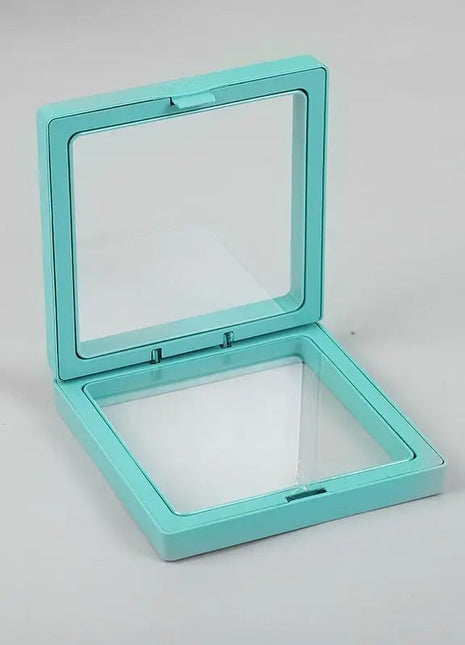 Med 3D Floating Frame Display 9x9cm - Teal