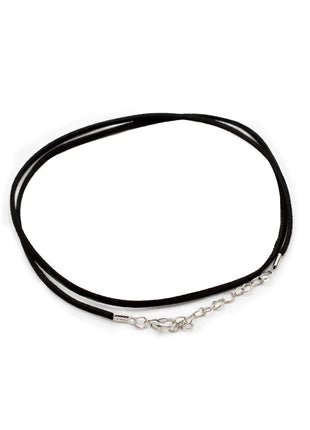 Packs Faux Suede Pendant Cords -  2.5mm x 55cm - Black A001
