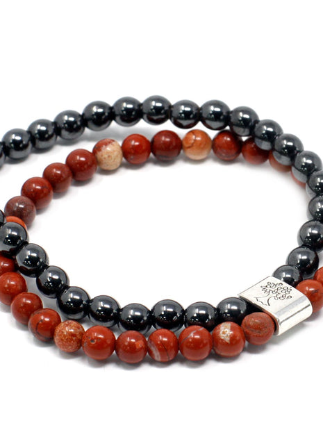 Magnetic Gemstone Bracelet - Redstone