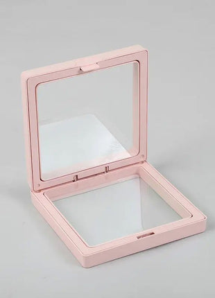 Med 3D Floating Frame Display 9x9cm - Pink