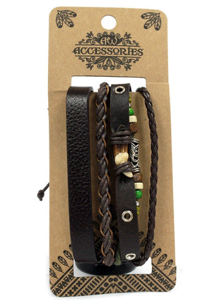 Mens Bracelet Sets - Dark & Handsome (asst)