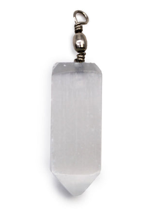 Selenite Obelix Pendent