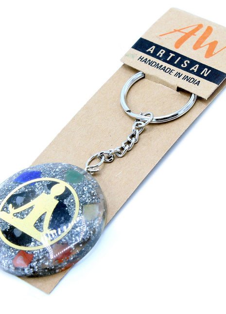 Orgonite Power Keyring - Buddha Seven Chakra