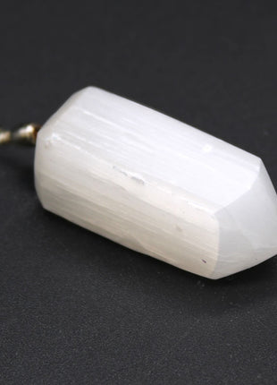 Selenite Obelix Pendent