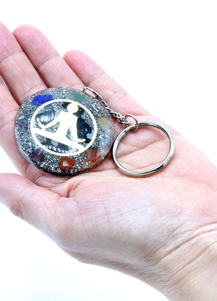 Orgonite Power Keyring - Buddha Seven Chakra