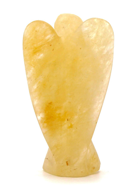 Hand Carved Gemstone Angel - Yellow Aventurine