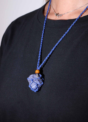 Crystal Gemstone Necklace Cord 45cm/18inch - Navy