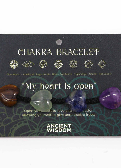 Chakra String Bracelets - Hearts