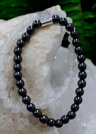 Magnetic Gemstone Bracelet - Rock Quartz