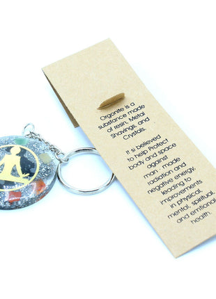 Orgonite Power Keyring - Buddha Seven Chakra