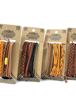 Mens Bracelet Sets - Tanned & Interesting (asst)